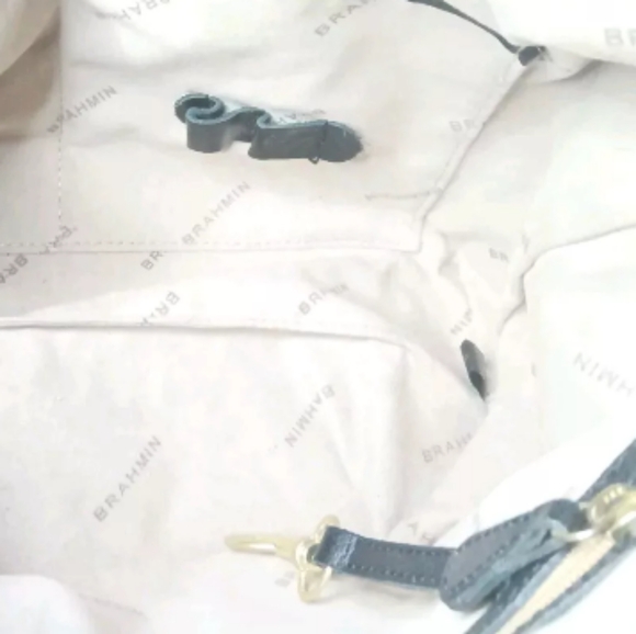 Brahmin Mini Arno Satchel Bag  Tuscan Black Tri-Texture Small Handbag MSRP $228 - Picture 8 of 9